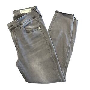 Pistola Distressed Skinny Jeans, Gray/Black, Women’s 29, Raw Hem Soft Denim